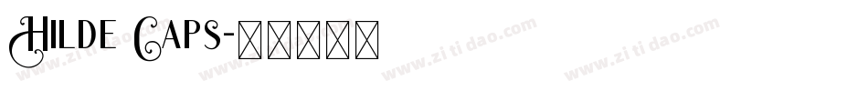 Hilde Caps字体转换